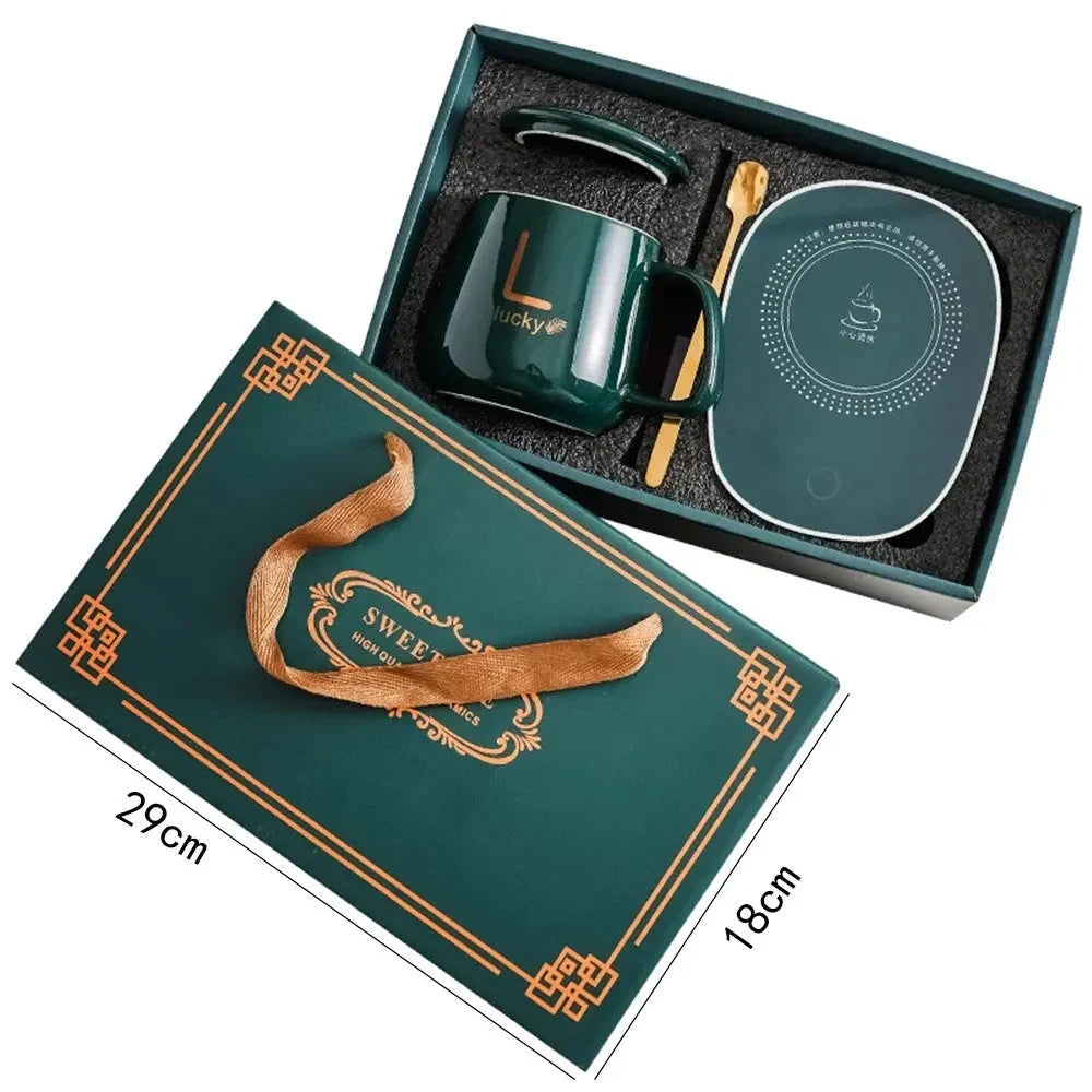 Innovative Mug Warmer Set – Ceramic Mug with Smart Mug Warmer