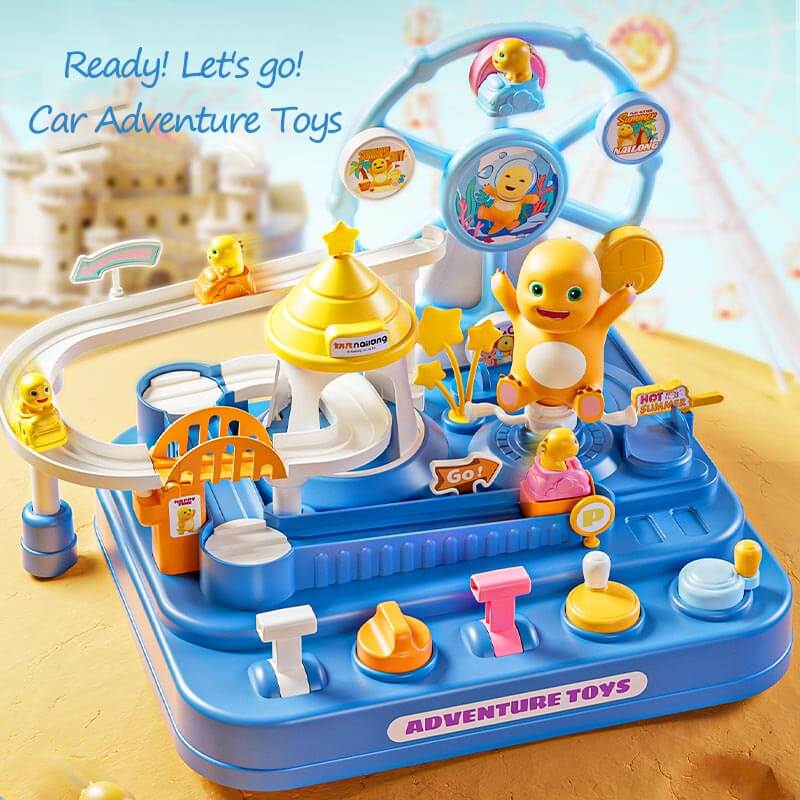 Interactive Dinosaur Adventure Car Track Set for Kids