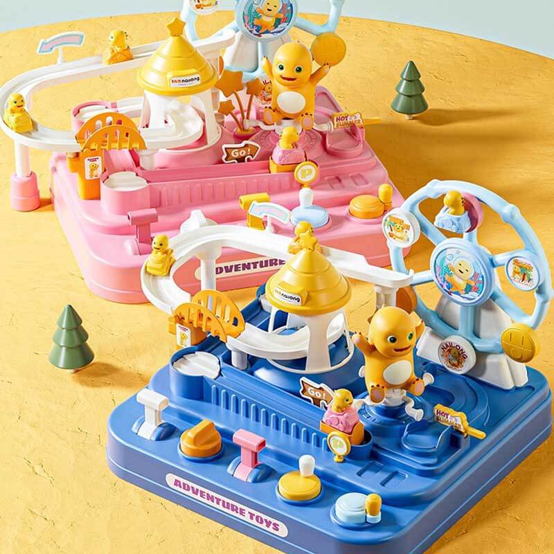 Interactive Dinosaur Adventure Car Track Set for Kids