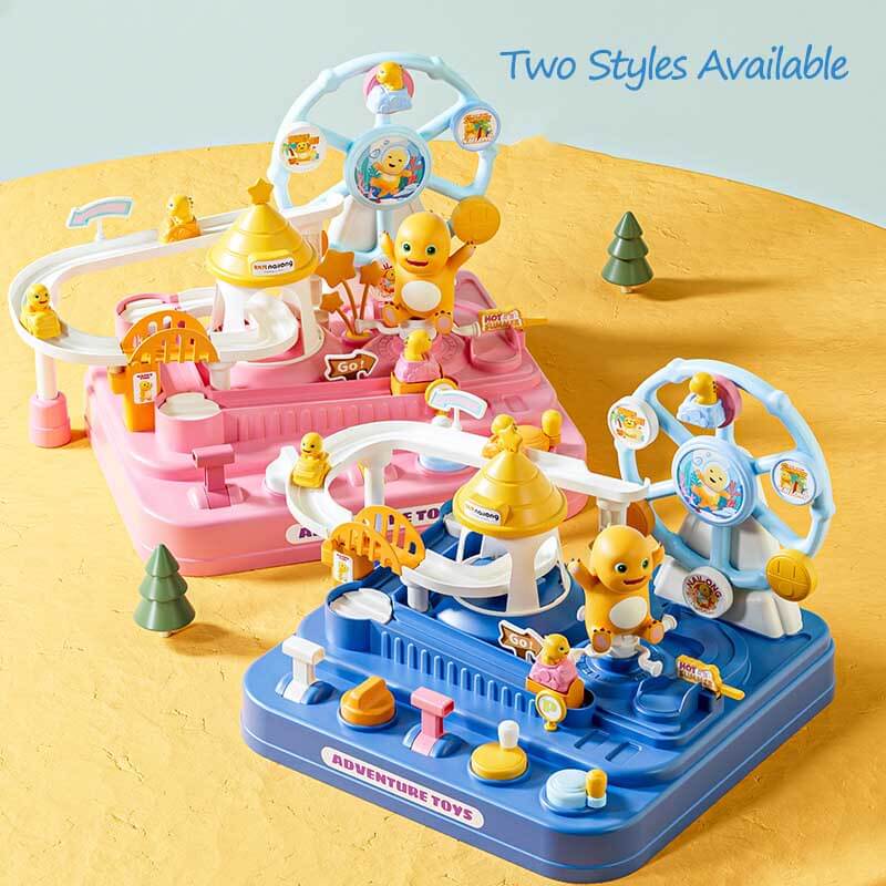Interactive Dinosaur Adventure Car Track Set for Kids