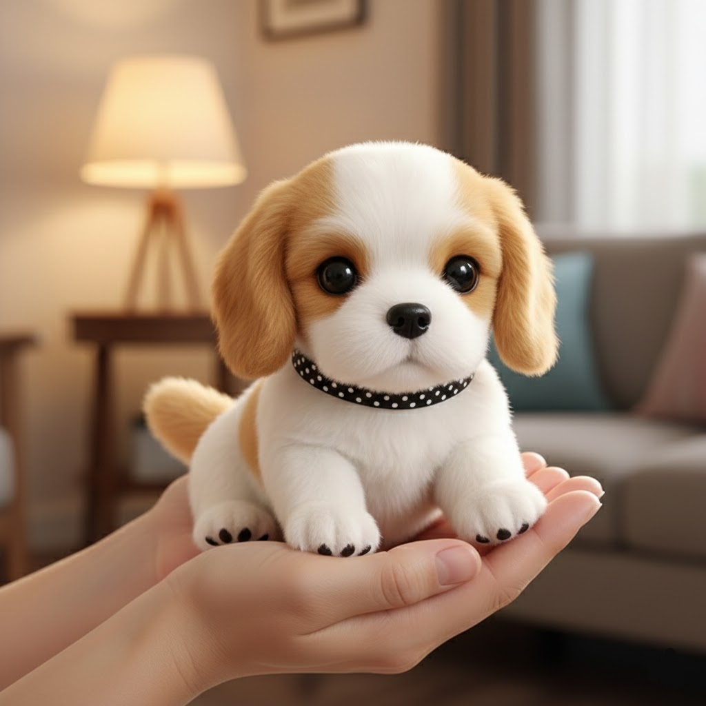 Interactive Plush Dog Toy with Realistic Movement & Sound - Children's Companion Toy
