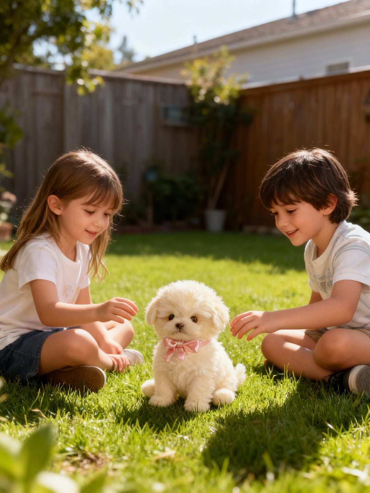 Interactive Robot Puppy - Motorized Plush Toy That Walks, Barks and Wags Its Tail