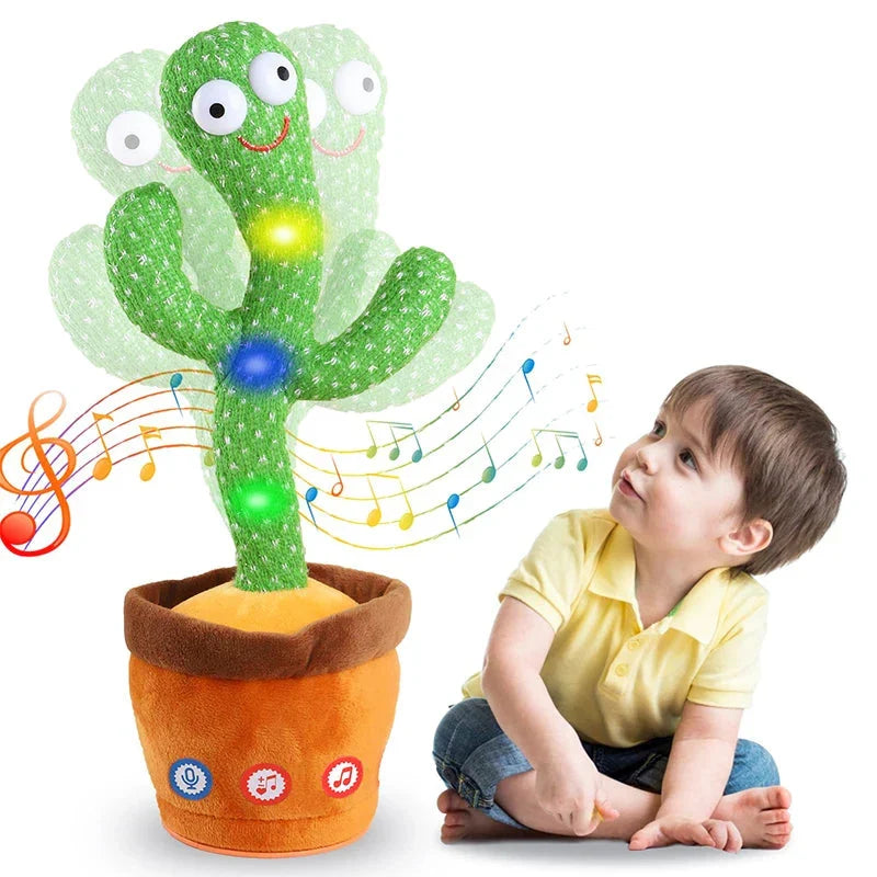 Interactive Talking and Dancing Cactus Toy for Kids with Songs