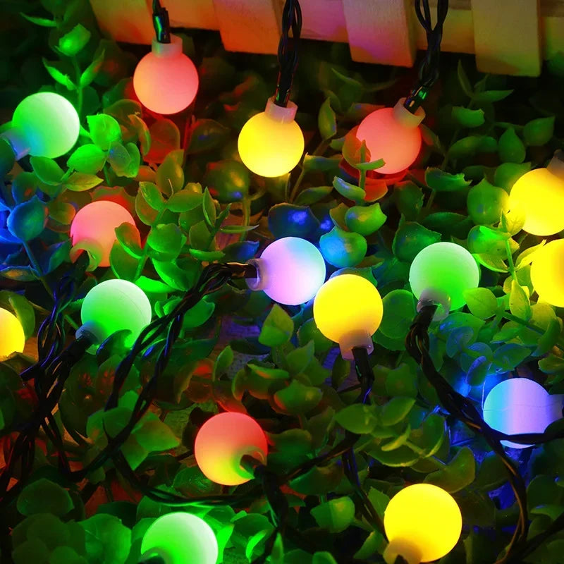 IP65 Outdoor Solar Garland String Lights for Gardens and Patios