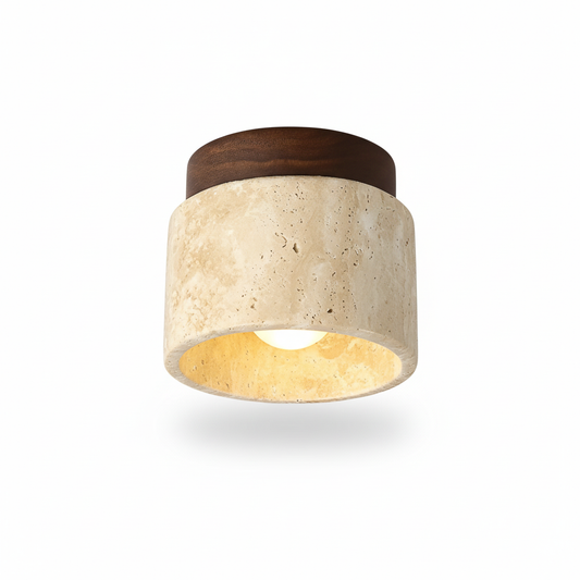 Japanese Design Stone Ceiling Lamp - LED Lighting
