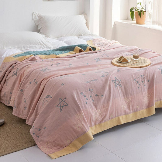 Japanese Soft Fleece Throw Blanket for Cozy Comfort