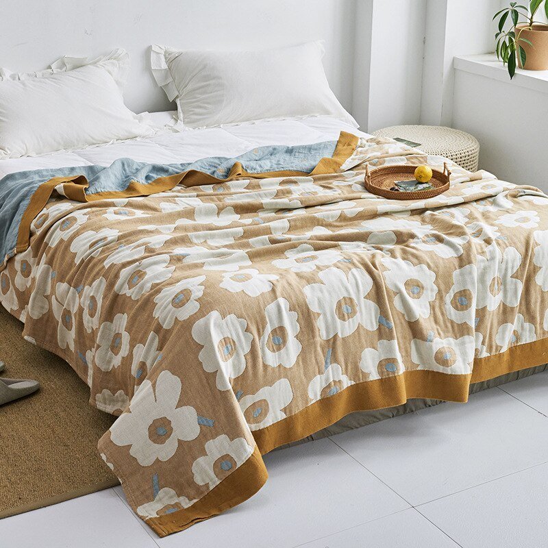 Japanese Soft Fleece Throw Blanket for Cozy Comfort
