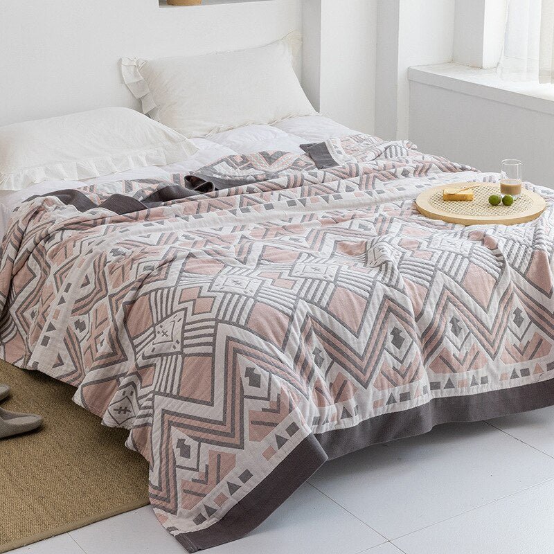 Japanese Soft Fleece Throw Blanket for Cozy Comfort