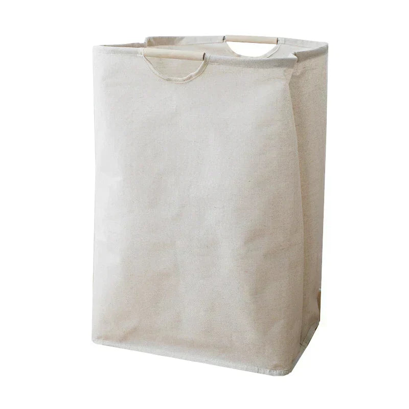 Japanese-Style Cotton Linen Laundry Hamper