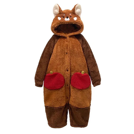 Kawaii Cartoon Red Panda Pyjama Set