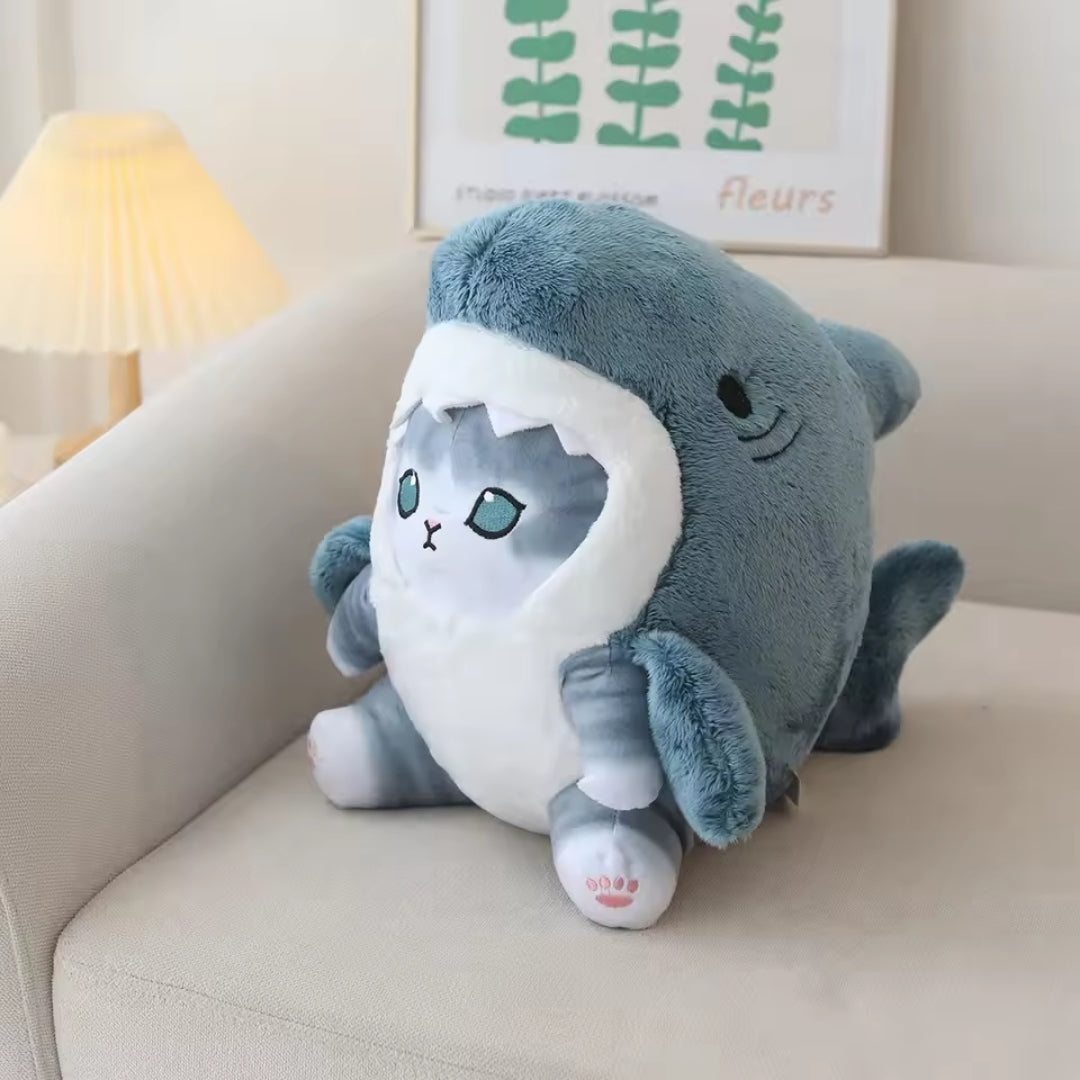 Kawaii Plush Toy - Shark Cat Plush Toy with Cute Design