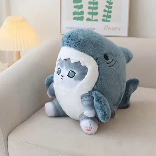 Kawaii Plush Toy - Shark Cat Plush Toy with Cute Design