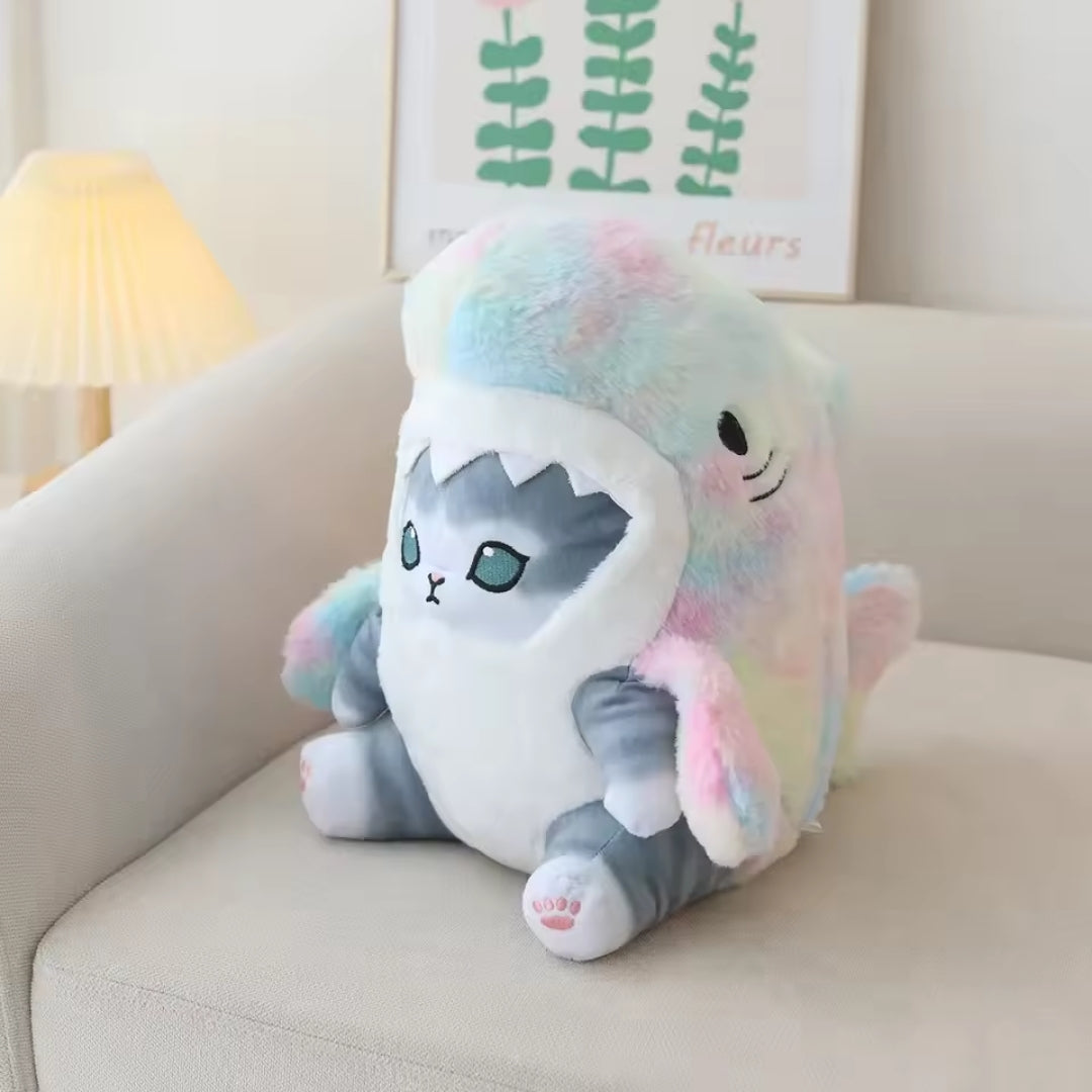Kawaii Plush Toy - Shark Cat Plush Toy with Cute Design