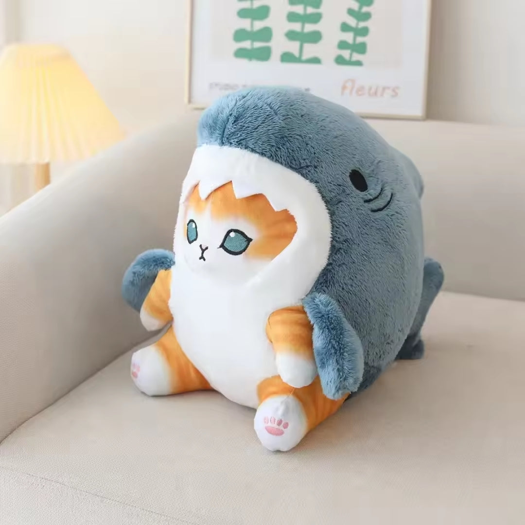Kawaii Plush Toy - Shark Cat Plush Toy with Cute Design