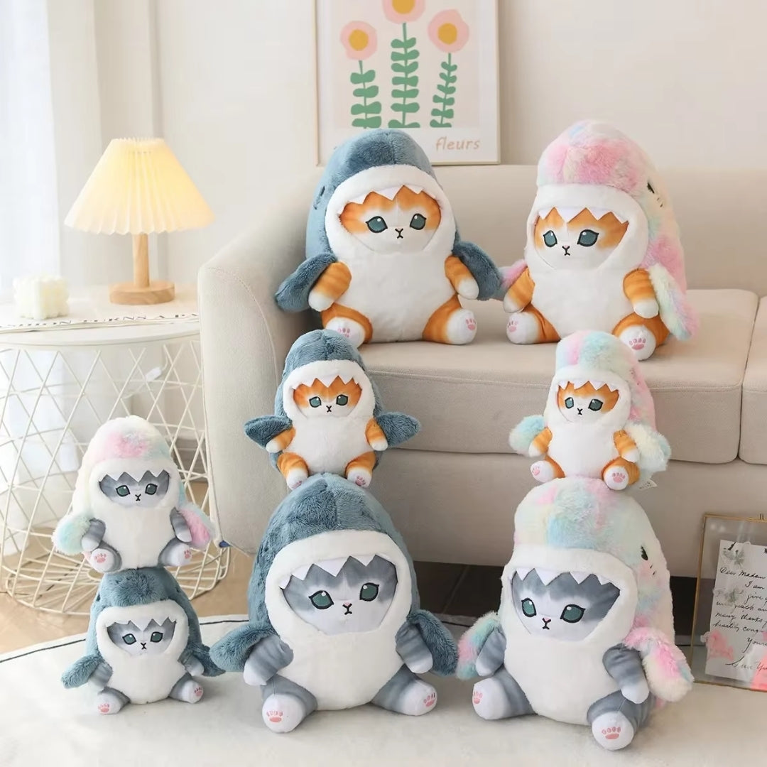 Kawaii Plush Toy - Shark Cat Plush Toy with Cute Design