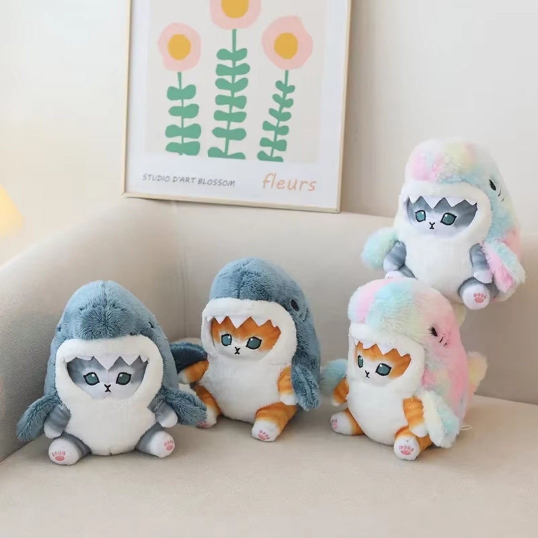 Kawaii Plush Toy - Shark Cat Plush Toy with Cute Design