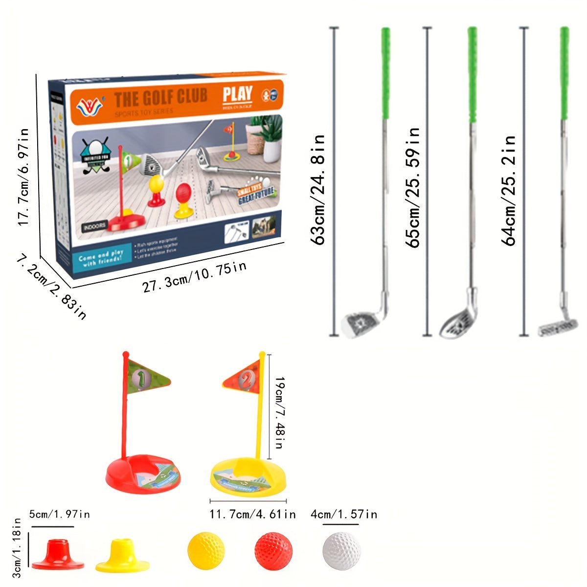 Kids' Adjustable Golf Set – Indoor & Outdoor Golf Toy for Ages 3–8