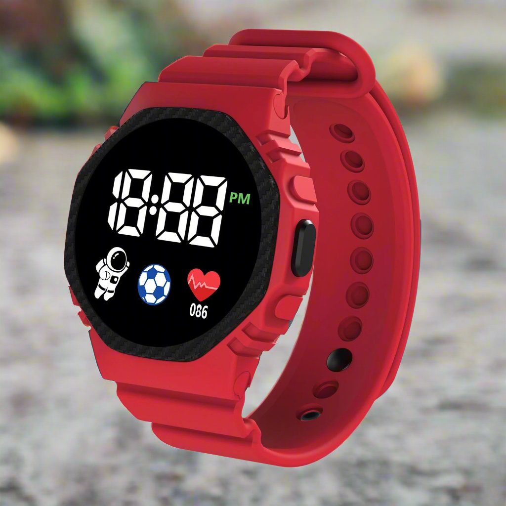 Kids' Adventure LED Watch – Waterproof Educational Watch for Children