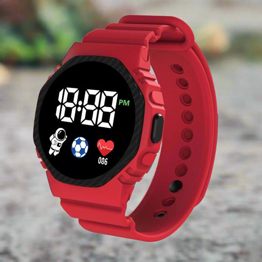 Kids' Adventure LED Watch – Waterproof Educational Watch for Children