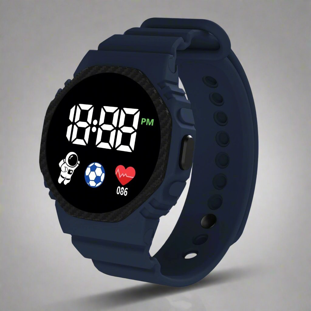 Kids' Adventure LED Watch – Waterproof Educational Watch for Children