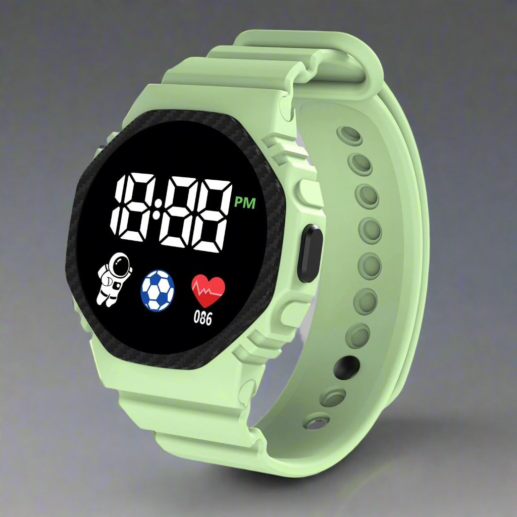 Kids' Adventure LED Watch – Waterproof Educational Watch for Children