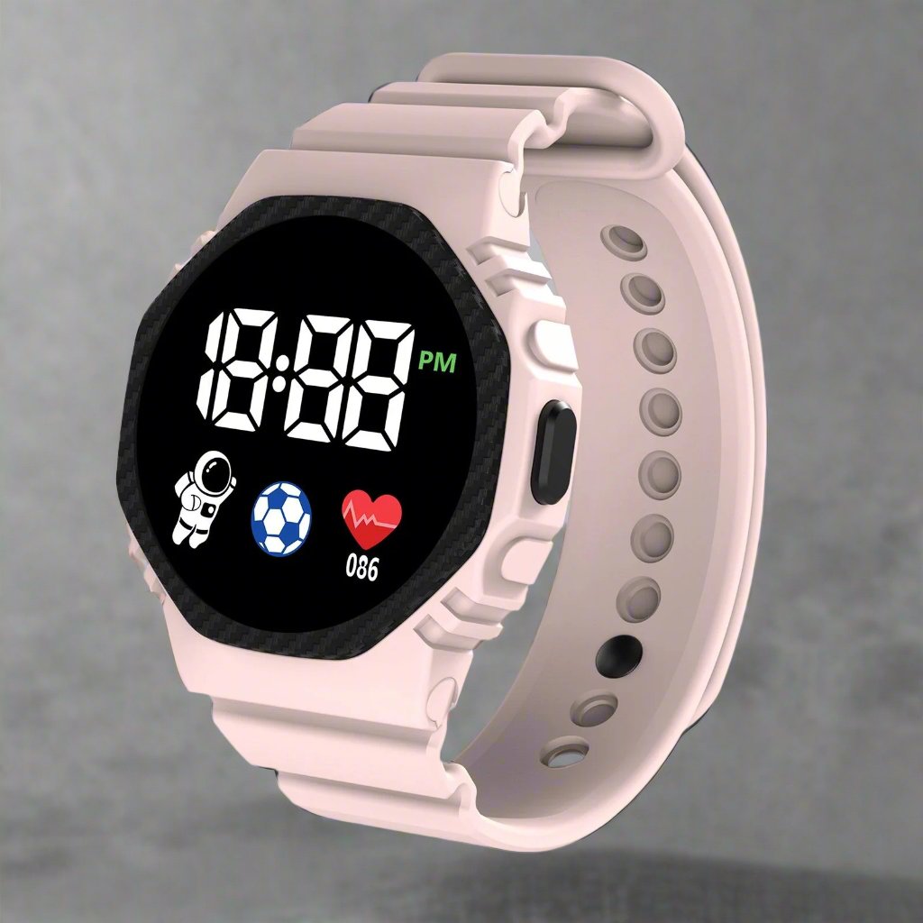 Kids' Adventure LED Watch – Waterproof Educational Watch for Children
