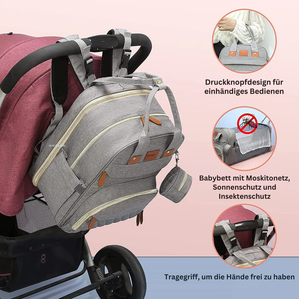 Kids' Backpack with Built-In Changing Station - Spacious and Practical