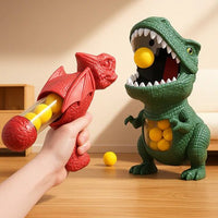 Kids' Dinosaur Shooting Game Set with Soft Foam Balls and Target