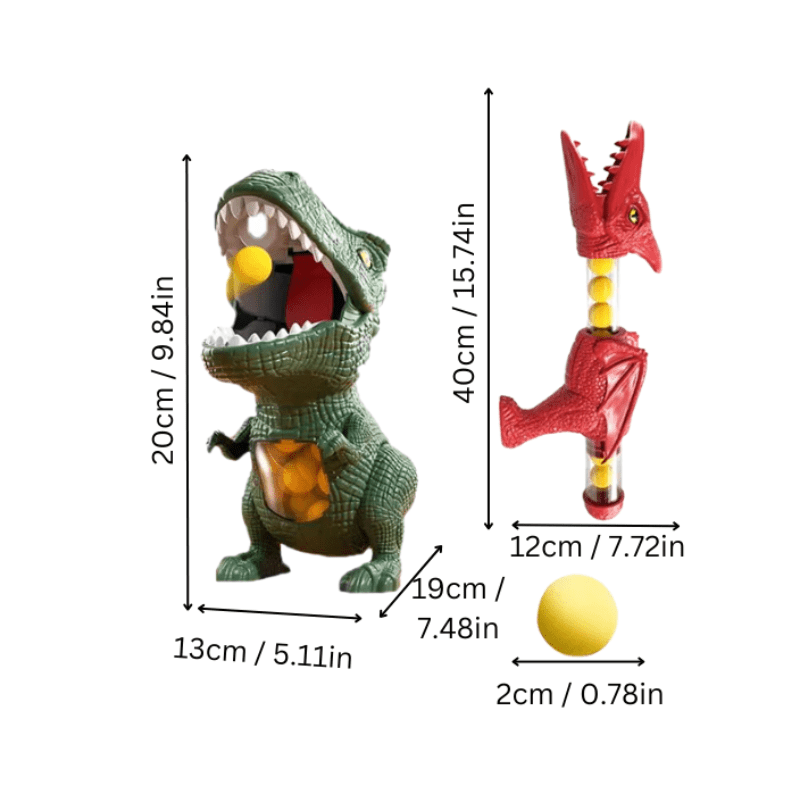 Kids' Dinosaur Shooting Game Set with Soft Foam Balls and Target