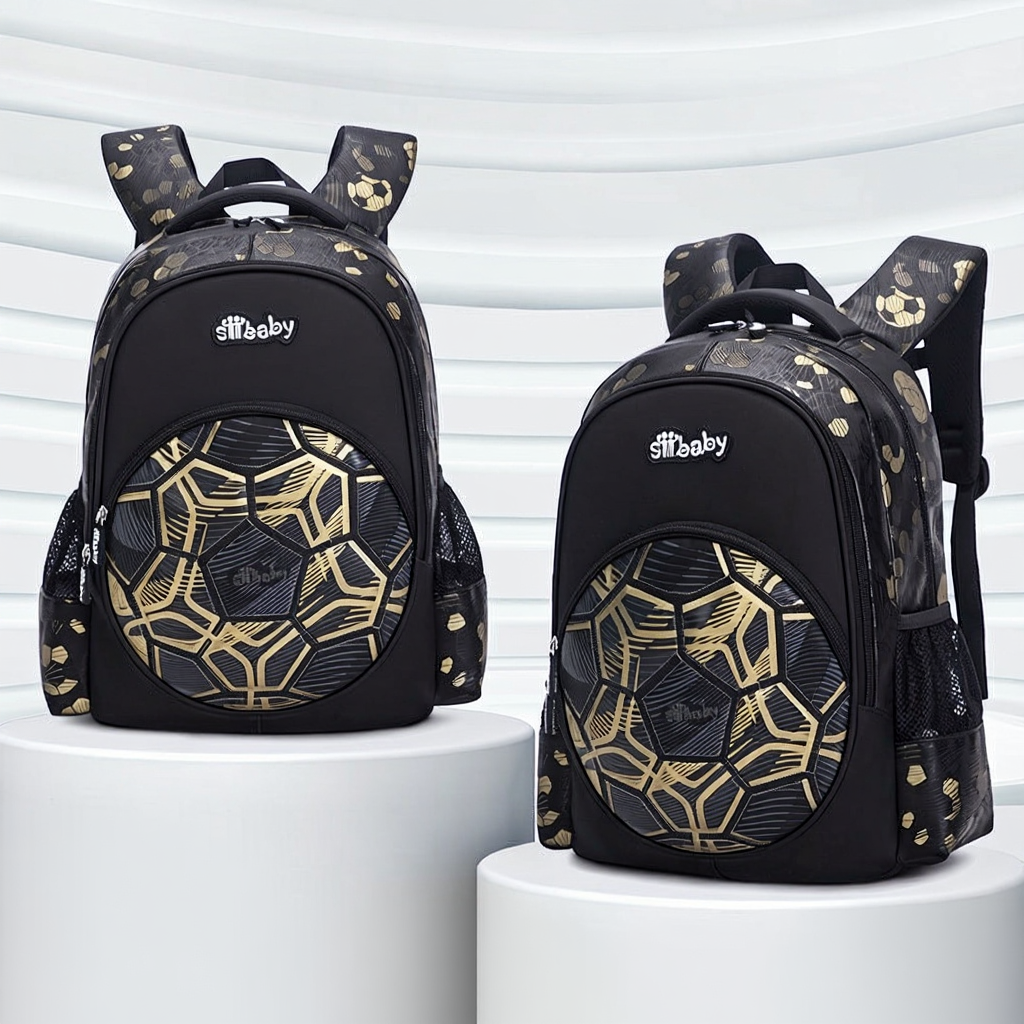 Kids' Football School Backpack with Football Print