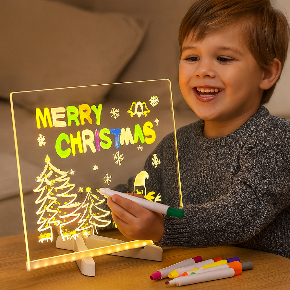 Kids' LED Drawing Tablet for Creative and Educational Holiday Fun