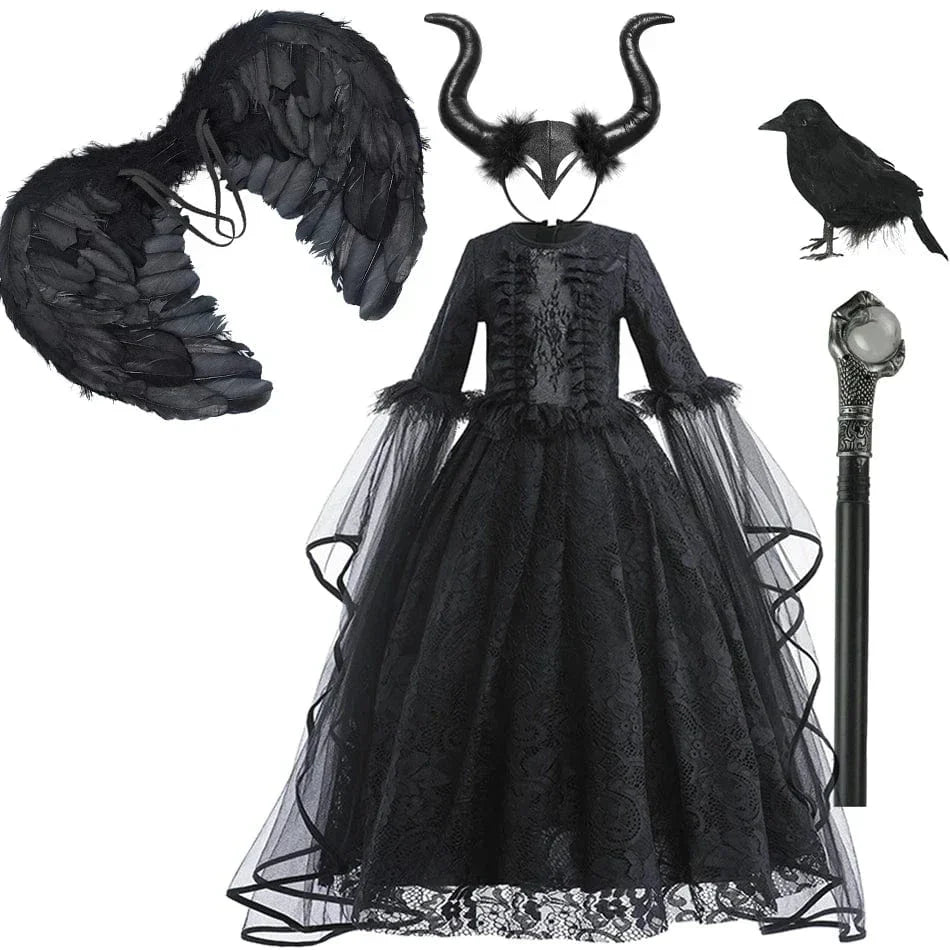 Kids' Maleficent Dress - Halloween Costume