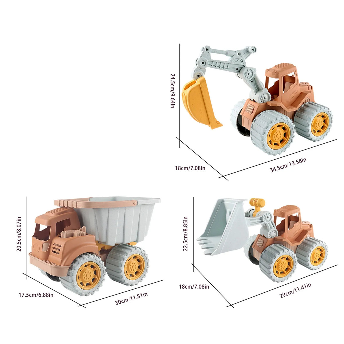Kids' Outdoor Construction Vehicle Playset
