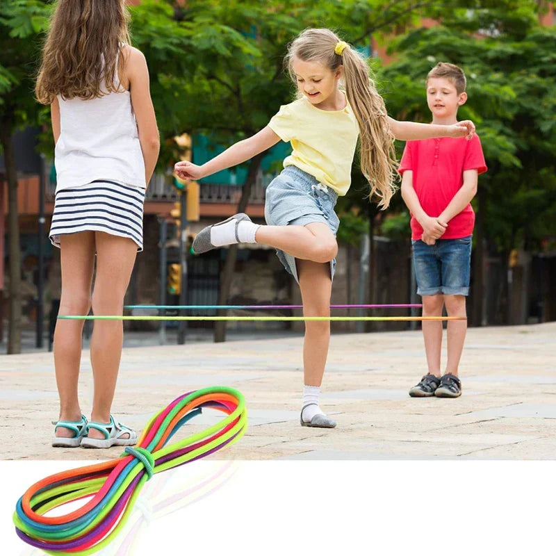 Kids' Rainbow Jump Rope for Outdoor Play
