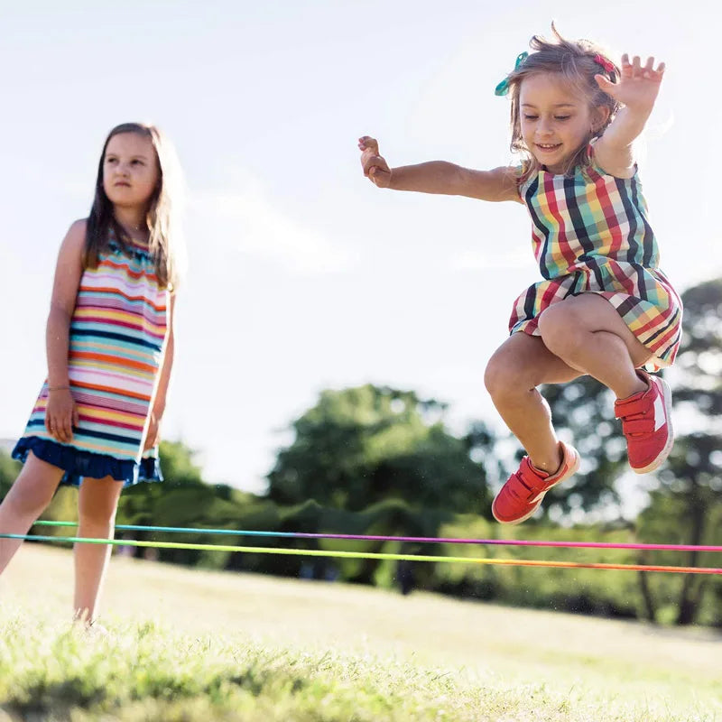 Kids' Rainbow Jump Rope for Outdoor Play