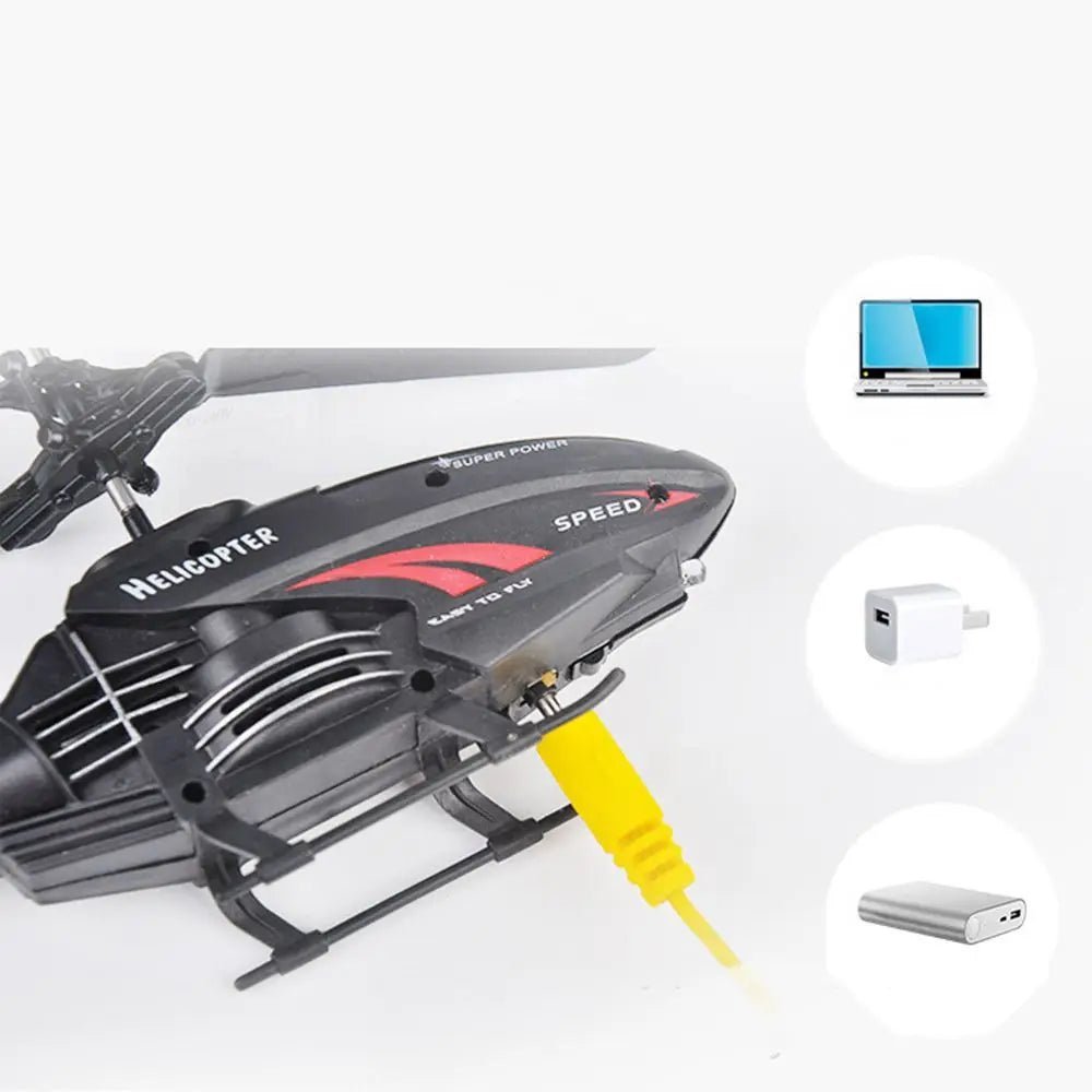 Kids' Rechargeable Mini Helicopter with Gyro Stabilization