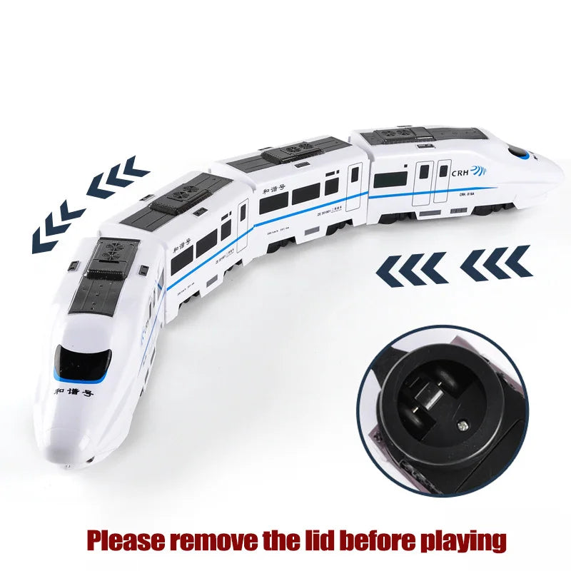 Kids' Self-Propelled Toy Train with Lights & Sounds