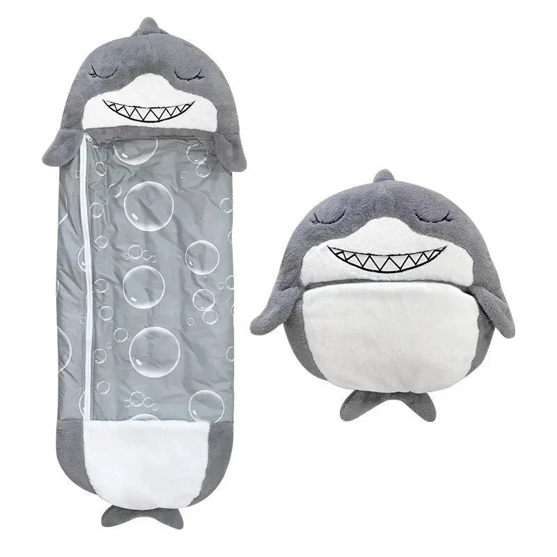 Kids Sleeping Bag & Plush Toy Combo - Animal Design