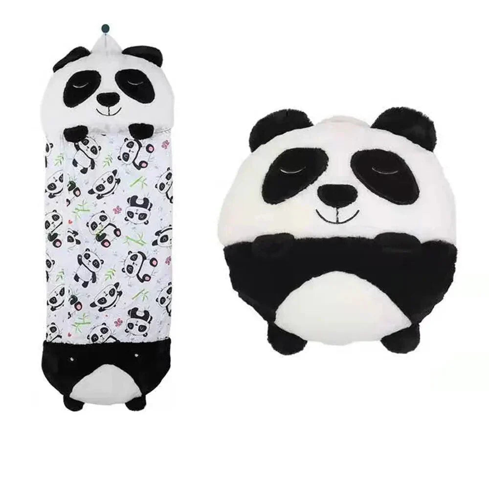 Kids Sleeping Bag & Plush Toy Combo - Animal Design