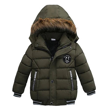Kids' Warm Hooded Winter Puffer Jacket for Boys & Girls