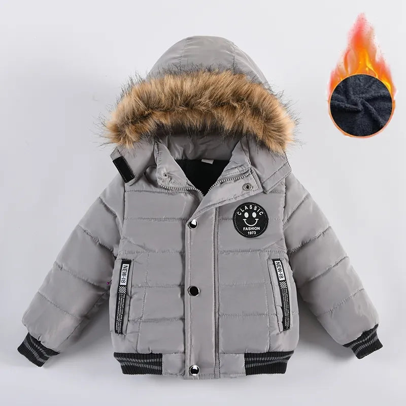 Kids' Warm Hooded Winter Puffer Jacket for Boys & Girls