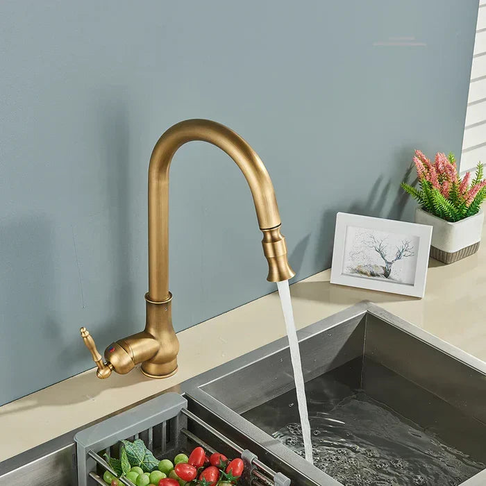 Kitchen Tap in Antique Brass