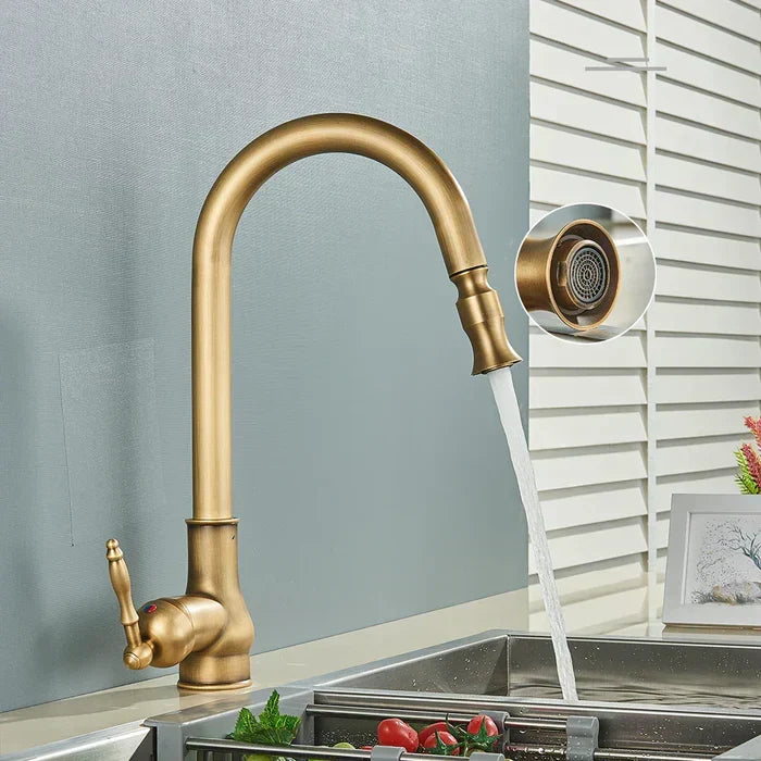 Kitchen Tap in Antique Brass