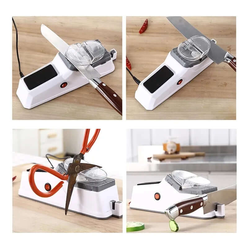 Knife Sharpener | Fast & Safe | Rechargeable