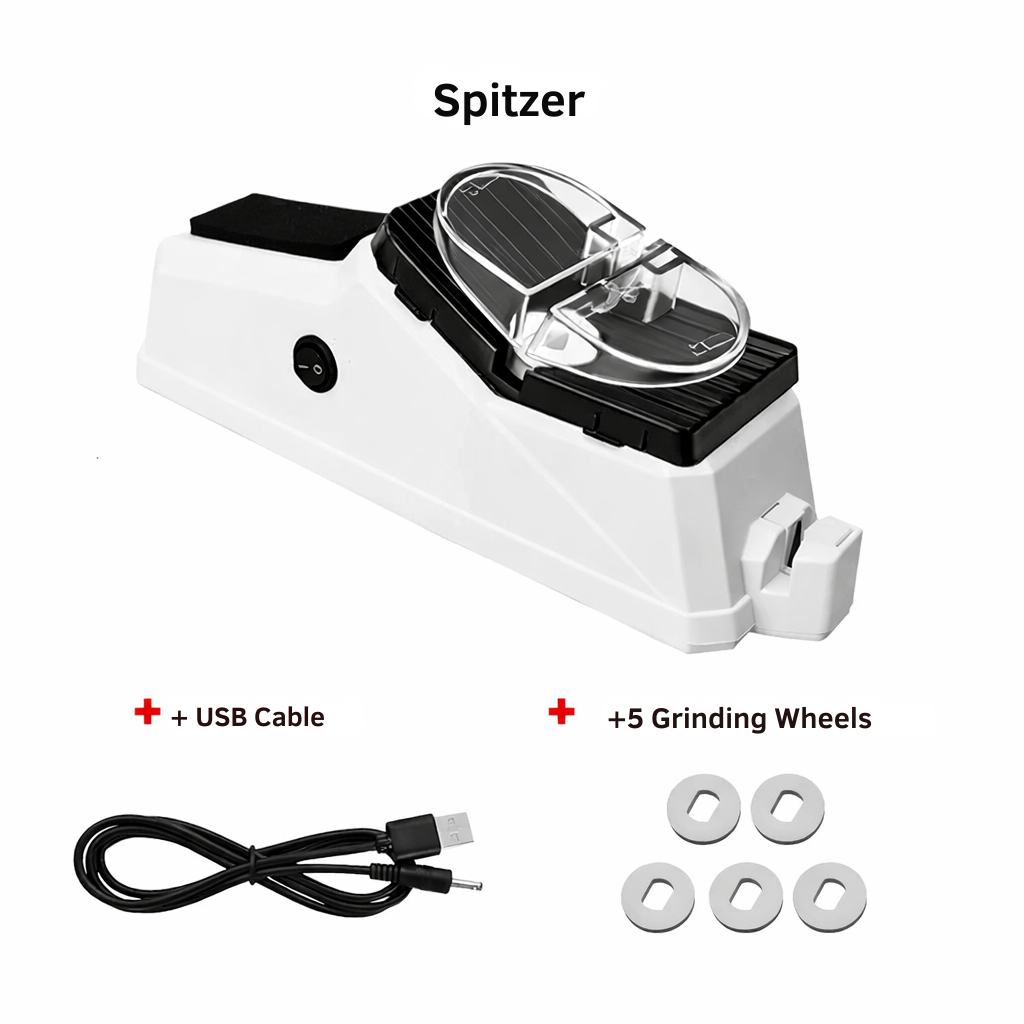 Knife Sharpener | Fast & Safe | Rechargeable