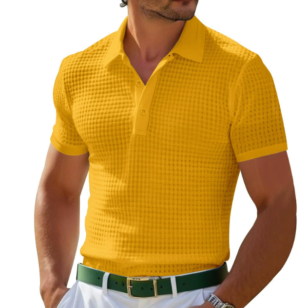 Knit Polo Shirt with Vintage Appeal