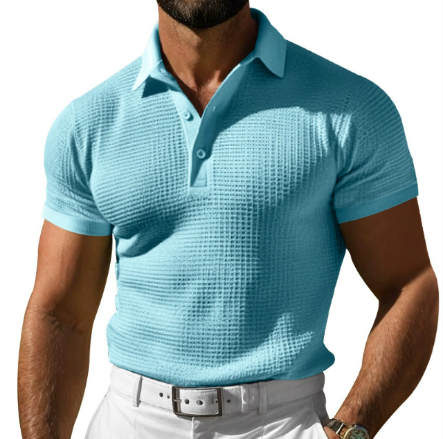 Knit Polo Shirt with Vintage Appeal