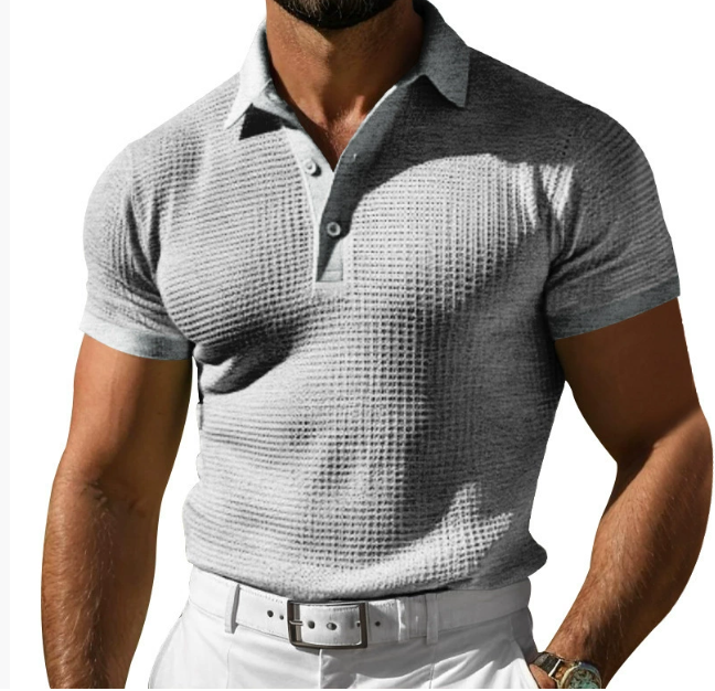 Knit Polo Shirt with Vintage Appeal