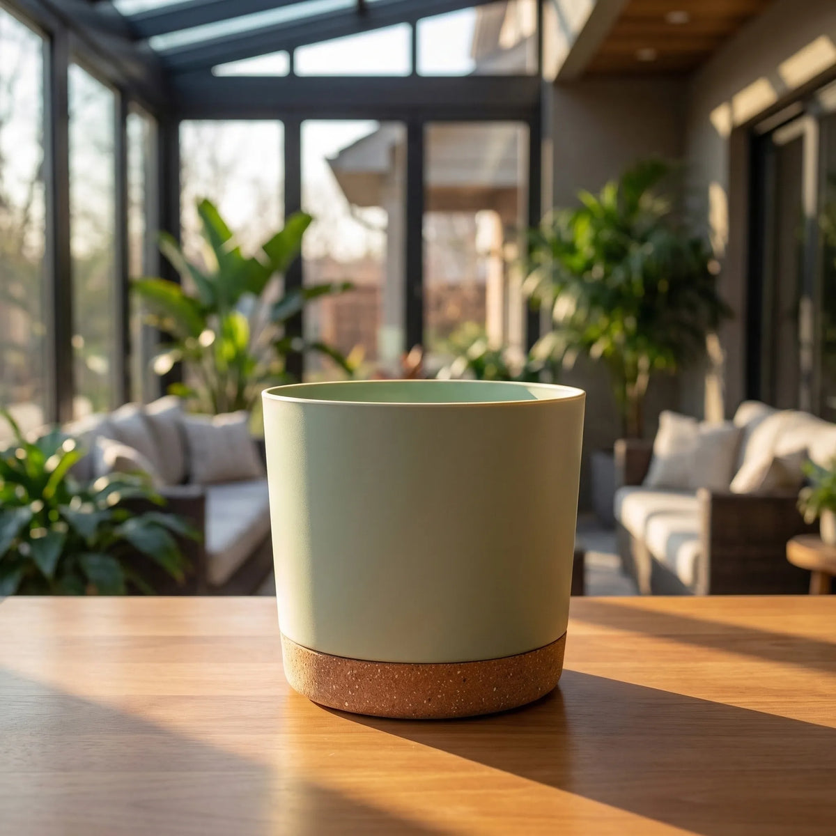 Large Lightweight Plant Pot with Drainage Holes