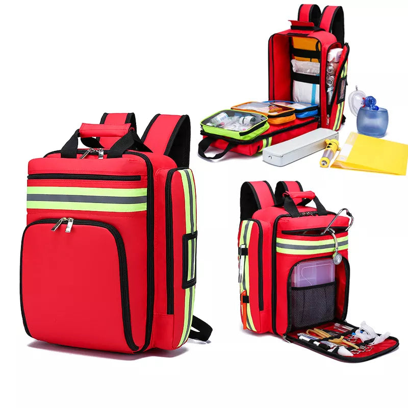 Large Waterproof First Aid and Emergency Survival Backpack